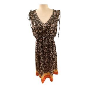 Vince Camuto Sleeveless Long Floral Dress